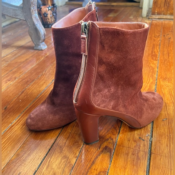 Michel Vivien Chausseur A Paris: Genuine Suede and Leather Boots - Picture 2 of 7